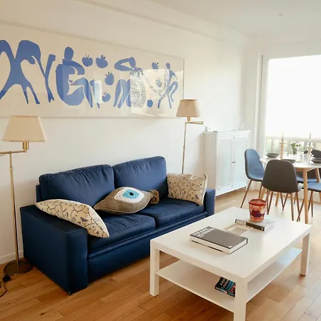 Deauville Plage - Balcon, Vue Mer & Ville A Pied Exterior photo